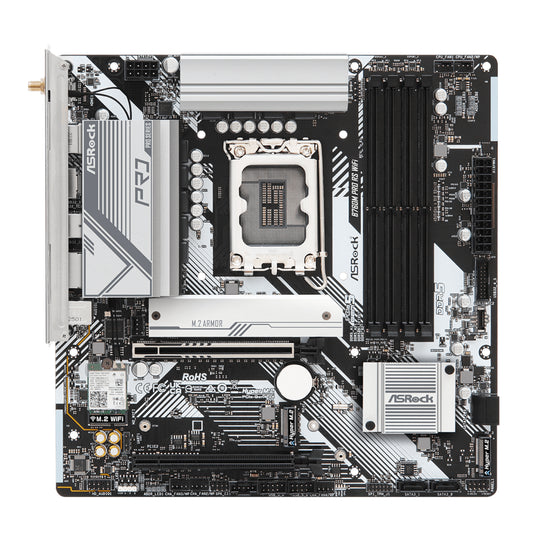 ASRock B760M Pro RS WiFi Intel LGA 1700 MATX Gaming Motherboard