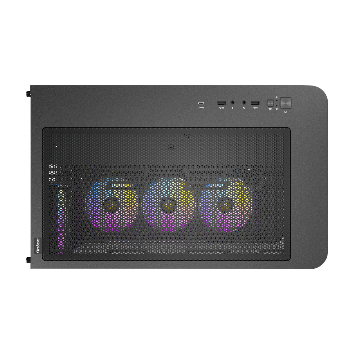 Antec C5 CURVED ARGB ATX | Micro-ATX | ITX ARGB Dual Chamber Mid-Tower Gaming Chassis - Black