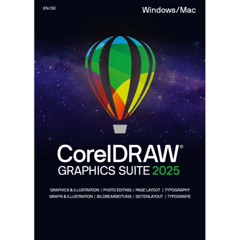 CorelDRAW Graphics Suite 2025 (Windows/Mac) - Lifetime - EDU