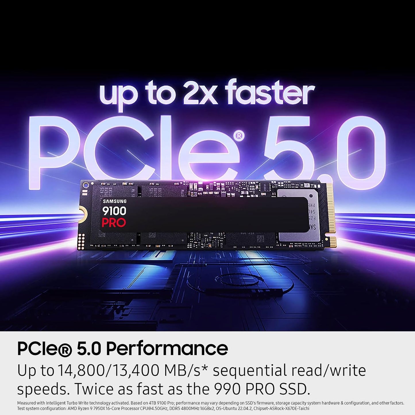 Samsung 9100 PRO 1TB PCIe 5.0 NVMe M.2 SSD