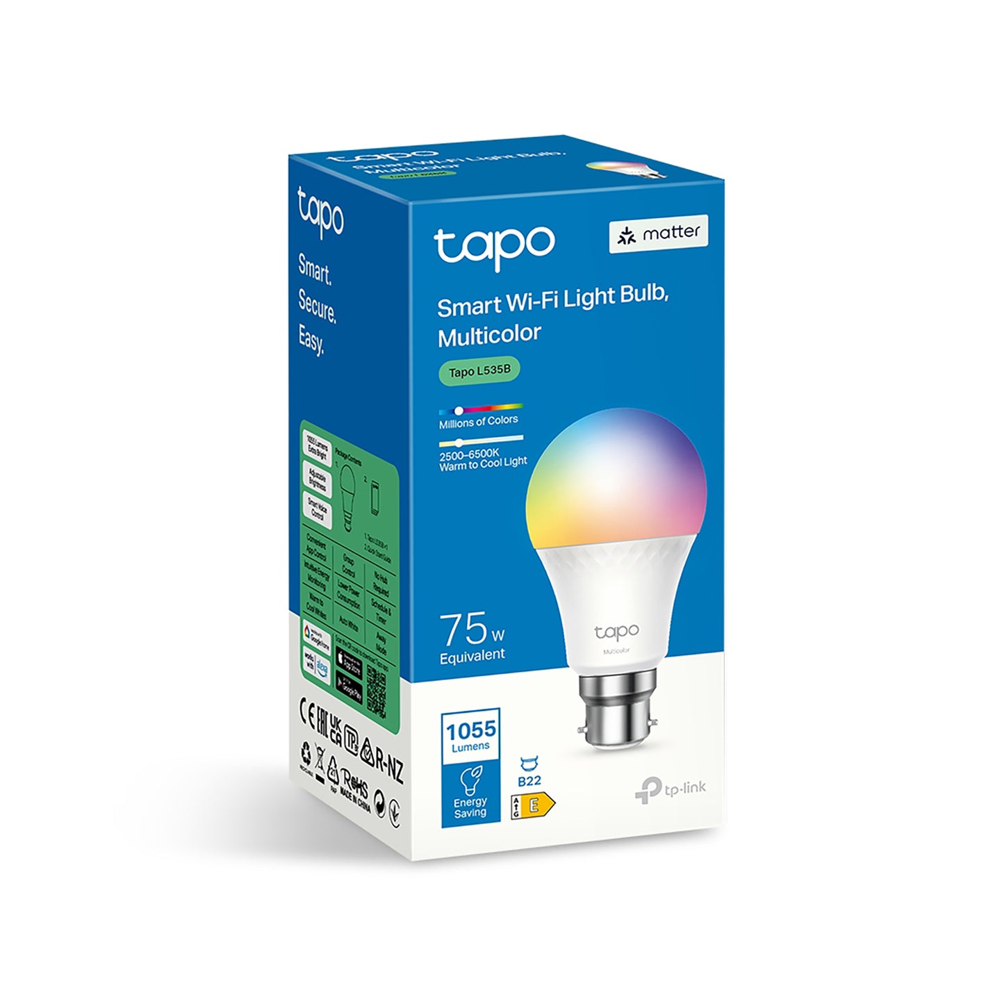 TP-Link L535B Smart Wi-Fi Light Bulb Multicolor