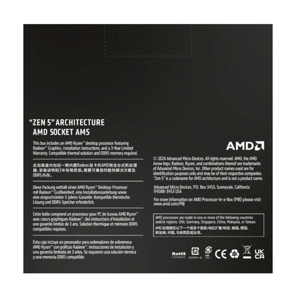 AMD RYZEN 5 9600X 6-Core 3.9GHz AM5 CPU