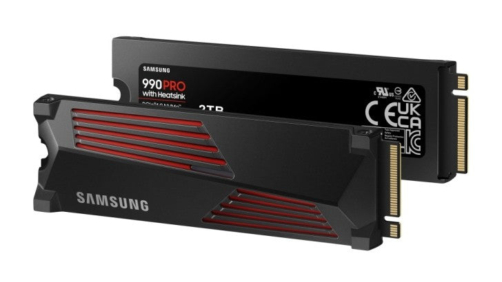 Samsung 990 Pro 1TB NVMe SSD with Heatsink