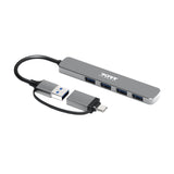 Port Connect USB Type-C to 4-port USB-A 3.0 Hub