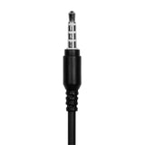 Port Stereo Headset with Mic with 1.2m Cable|1 x 3.5mm|Volume Controller - Black