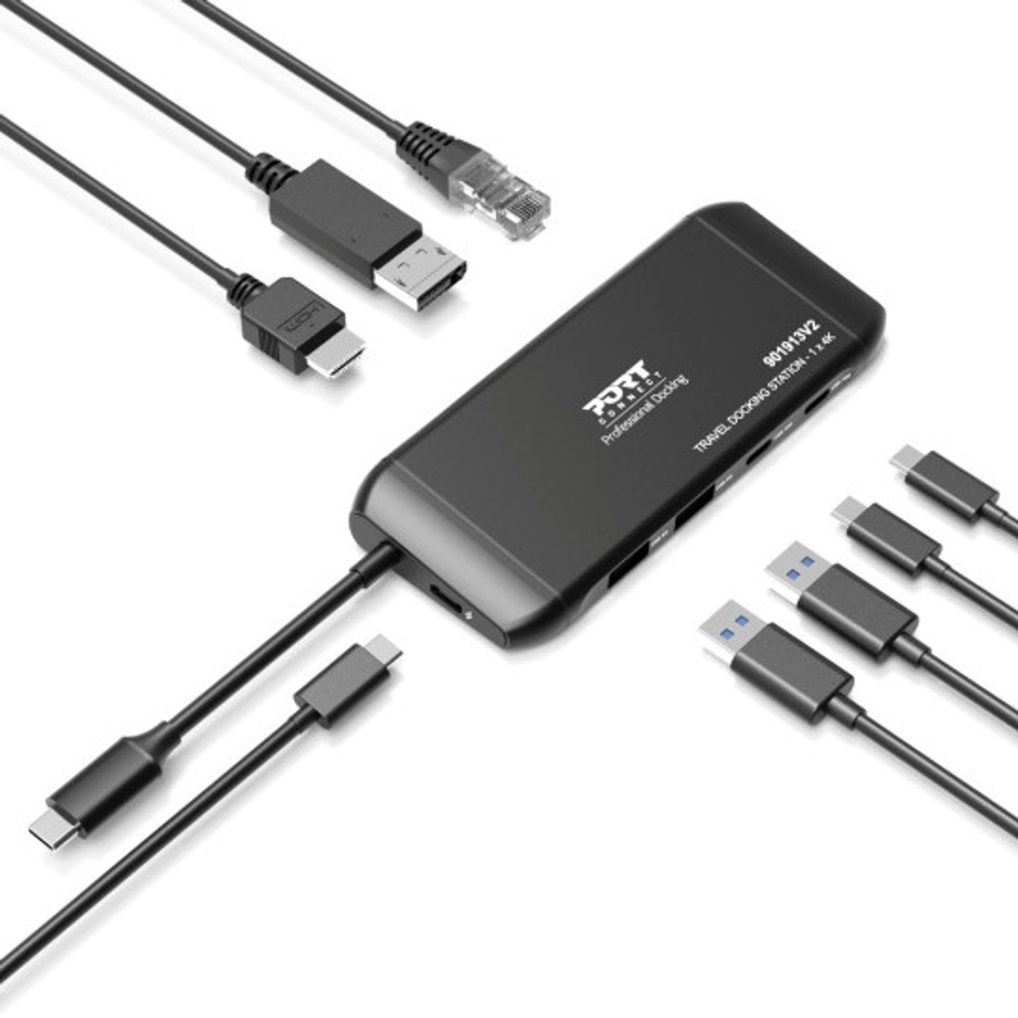 PORT Mobile docking station 1 X 4K USB-C 7 devices 100W