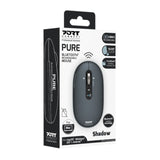 Port Connect PURE MAC Rechargeable Wireless and Bluetooth Mouse - Shadow