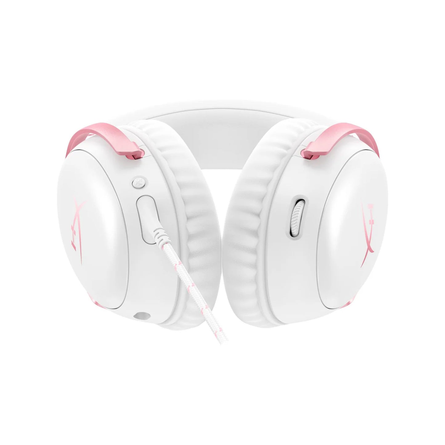 HP HyperX Cloud III Wired Gaming Headset White & Pink