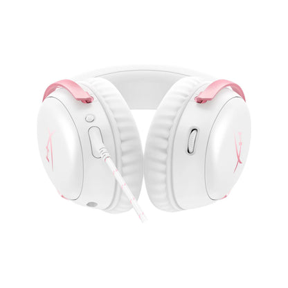 HP HyperX Cloud III Wired Gaming Headset White & Pink