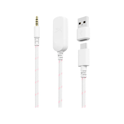HP HyperX Cloud III Wired Gaming Headset White & Pink