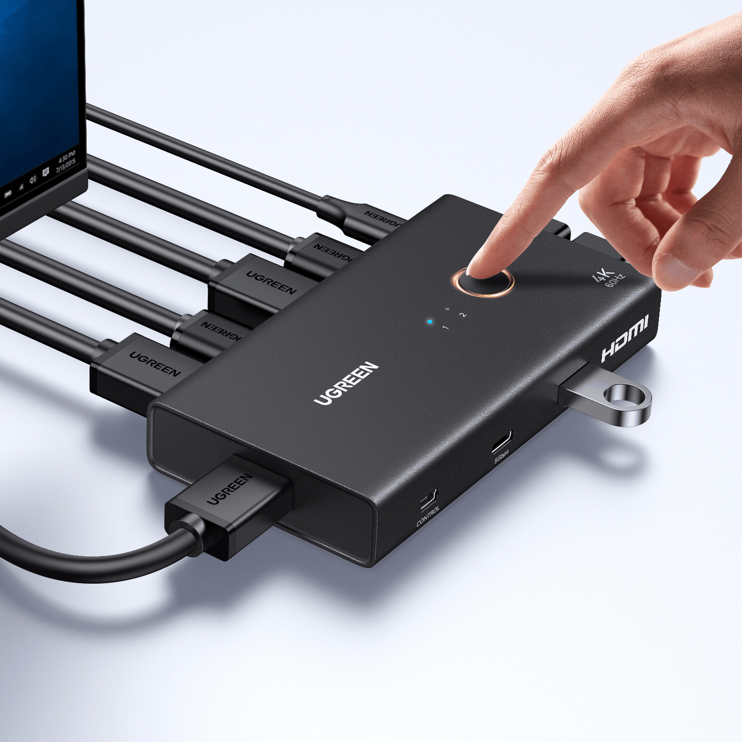 UGreen HDMI 2.0 KVM Switch 2-In-1 Out