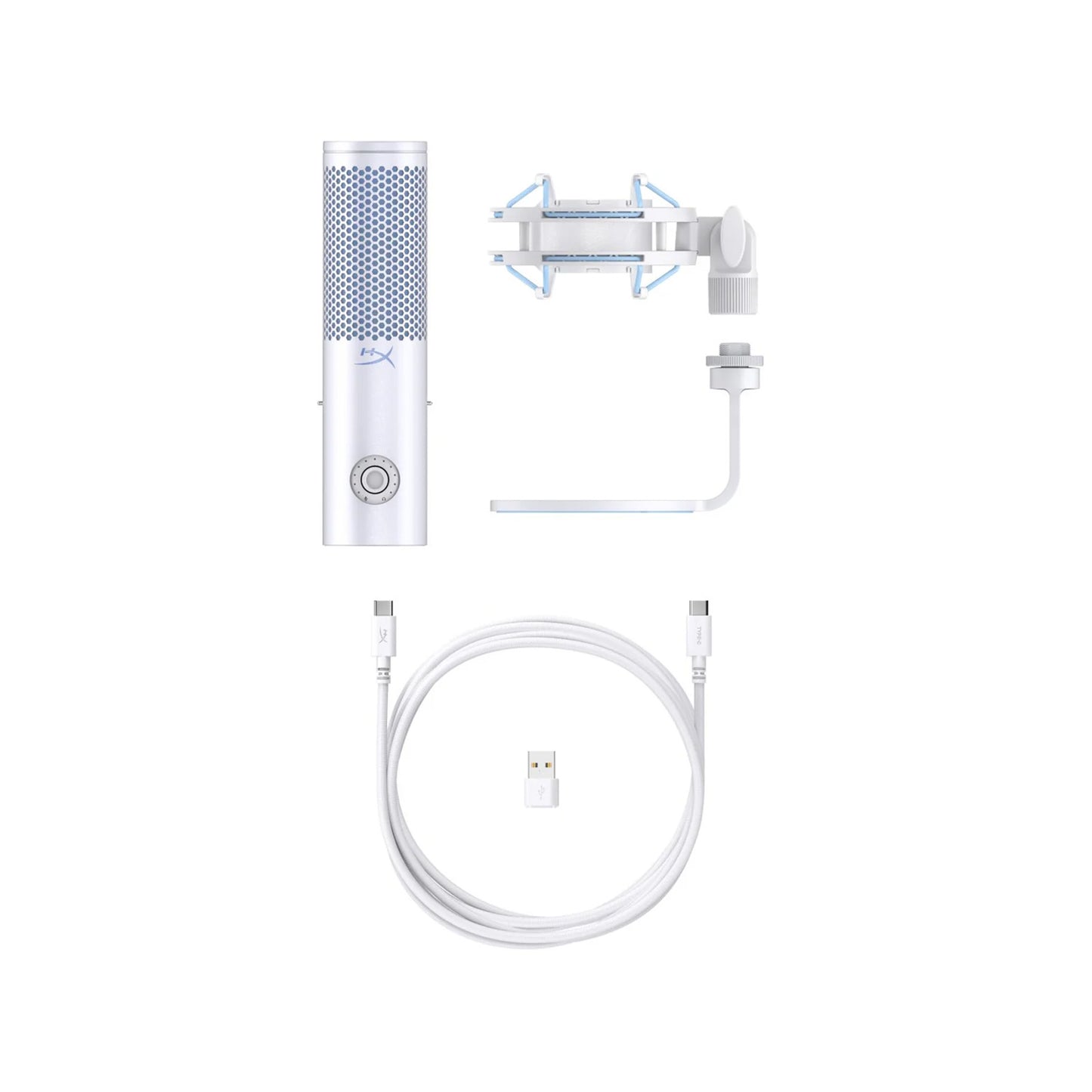 HP HyperX QuadCast 2 USB Condenser Microphone Frost