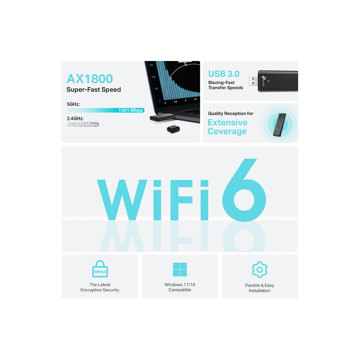 TP-Link AX1800 USB Wireless Adapter