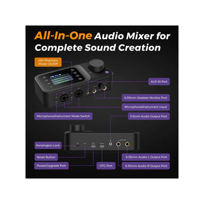 NearStream AMIX40U 10-channel Portable Audio Mixer