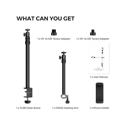 NearStream ST40 Camera Desk Mount with Dual Telescopic Arms