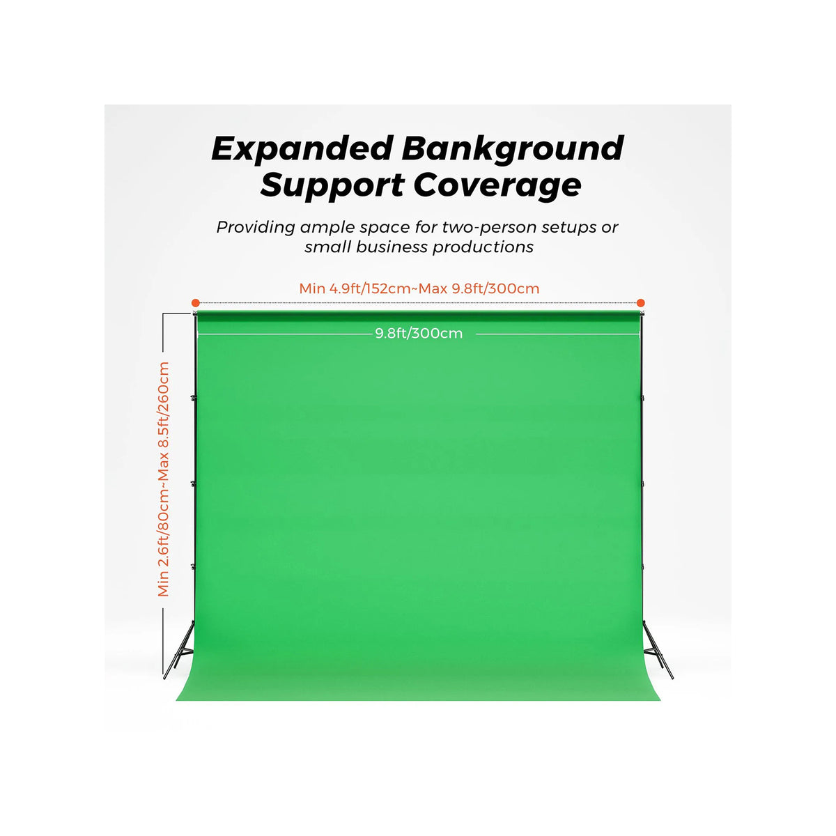 NearStream VK40 Professional Photography Lighting Kit with Green Backdrop