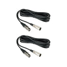 NearStream Balanced XLR Male to Female Microphone Cable 2m - 2 pack