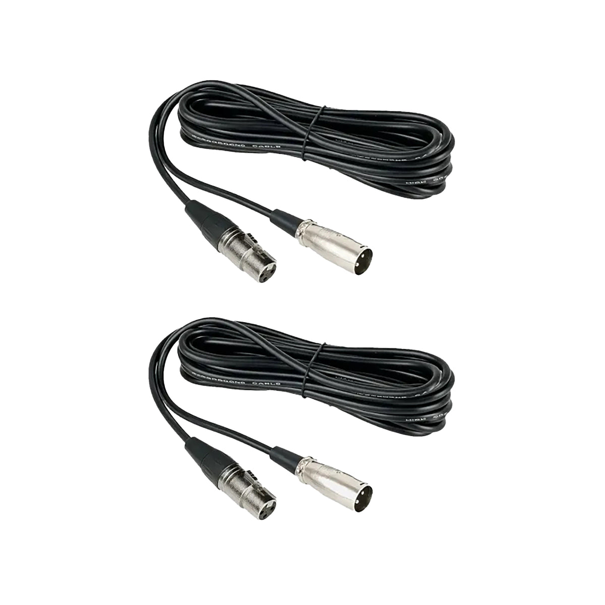 NearStream Balanced XLR Male to Female Microphone Cable 2m - 2 pack