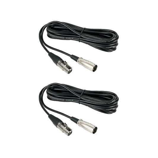 NearStream Balanced XLR Male to Female Microphone Cable 2m - 2 pack