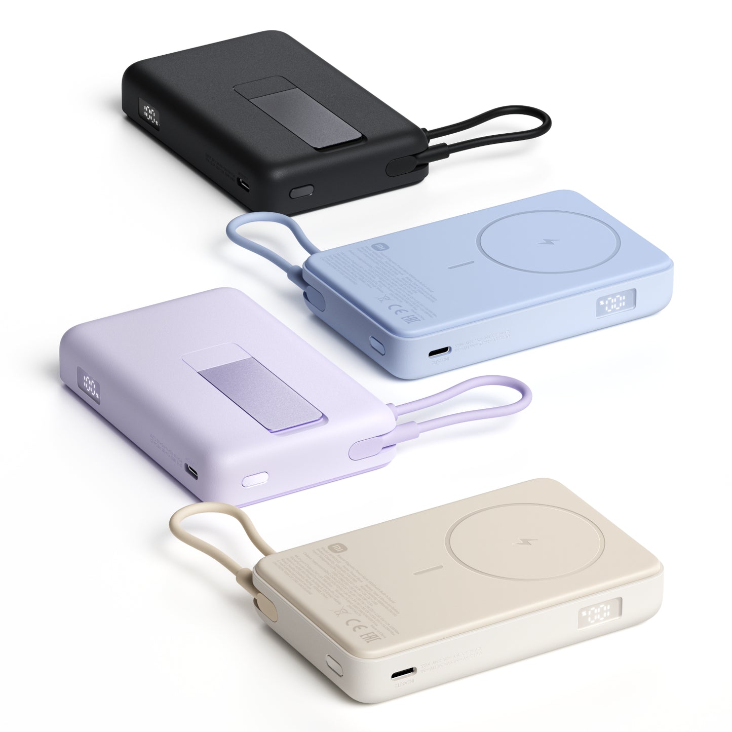 Xiaomi Magnetic Power Bank 10000 with Built-in Stand - Purple