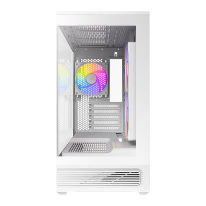 Antec C2M ARGB Compact Micro-ATX Gaming Chassis - White