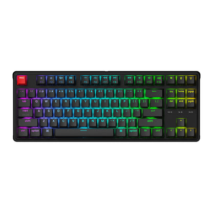 Keychron C3 Pro 8K QMK RGB Wired Mechanical Keyboard (80% Layout, Red Super Switch Hot-Swappable)