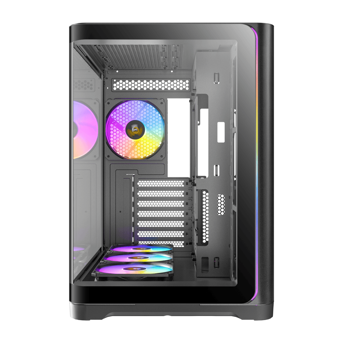 Antec C5 CURVED ARGB ATX | Micro-ATX | ITX ARGB Dual Chamber Mid-Tower Gaming Chassis - Black