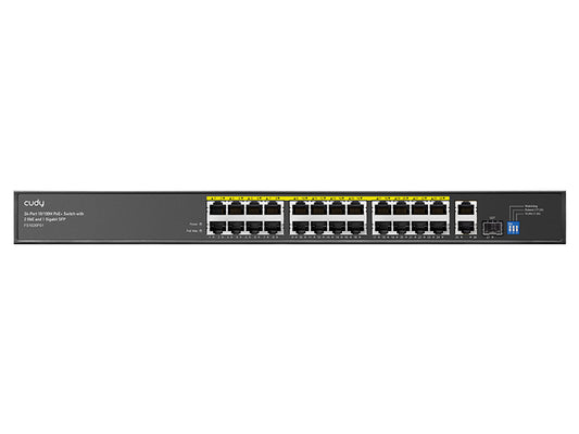 Cudy 24 Port Fast Ethernet PoE 290W 2 Gigabit 1SFP Switch