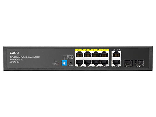Cudy 8 Port Gigabit PoE 110W 2SFP 2 Gigabit Ethernet Switch