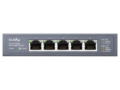 Cudy 5 Port 2.5Gbps Ethernet Metal Desktop Switch