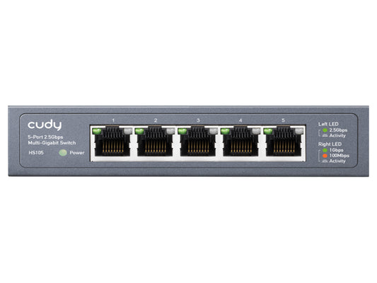 Cudy 5 Port 2.5Gbps Ethernet Metal Desktop Switch