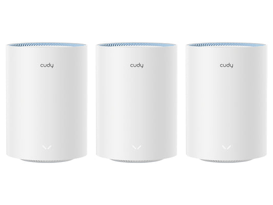 Cudy Dual Band WiFi 5 1200Mbps Fast Ethernet Mesh 3 Pack