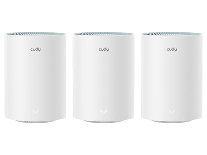 Cudy Dual Band WiFi 5 1200Mbps Gigabit Mesh 3 Pack