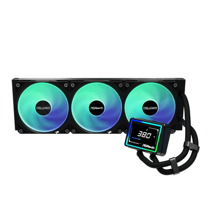 ASRock Challenger 360 Digital AIO Liquid Cooler - Black