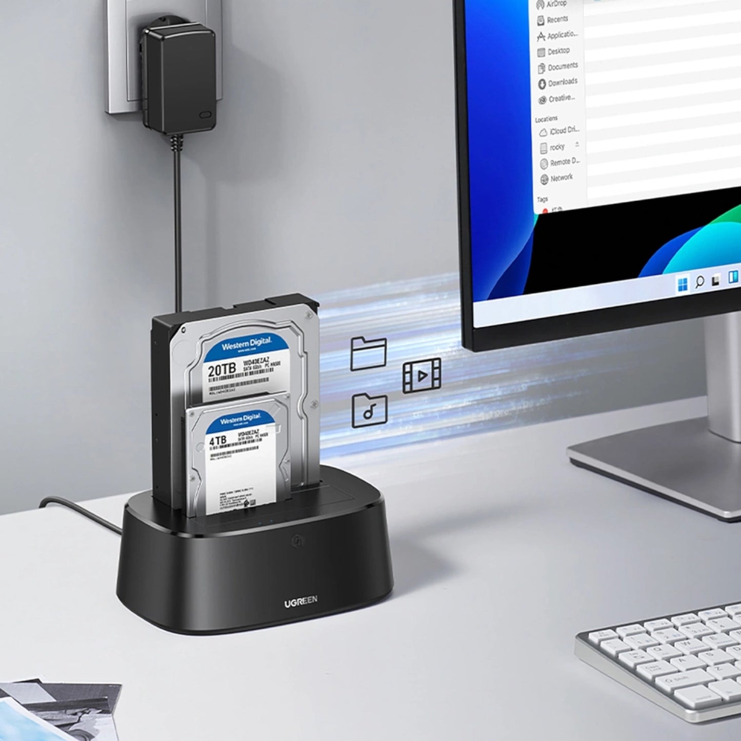 UGREEN CM198 3.5/2.5 inch SATA HDD/SDD USB3.0 Docking Station