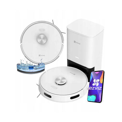EZViz RE4 Plus LiDAR Navigation Robot Vacuum & Mop - White