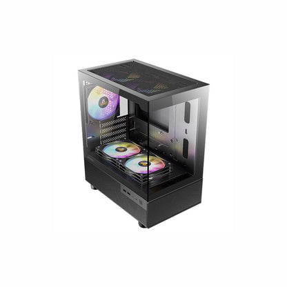 Antec CX200M Elite Micro-ATX | ITX RGB Mini-Tower Gaming Chassis - Black