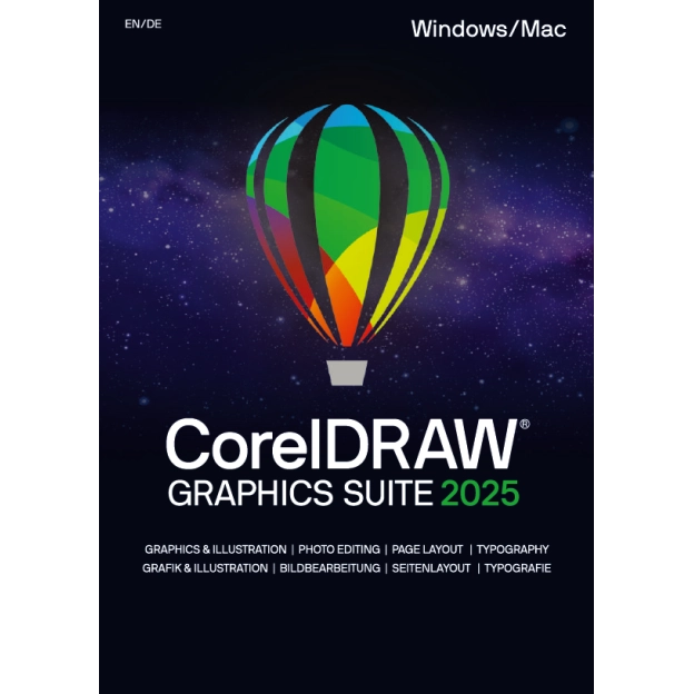 CorelDRAW Graphics Suite 2025 (Windows/Mac) - Lifetime - EDU