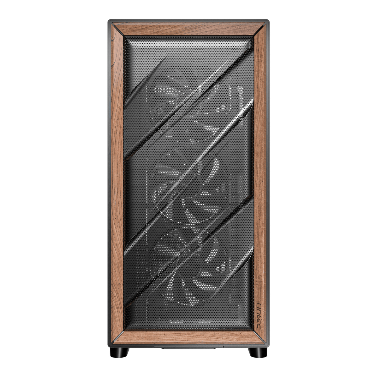 Antec FLUX SE E-ATX | ATX | Micro-ATX | ITX Mid-Tower Gaming Chassis Wood Front Panel- Black