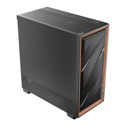 Antec FLUX SE E-ATX | ATX | Micro-ATX | ITX Mid-Tower Gaming Chassis Wood Front Panel- Black
