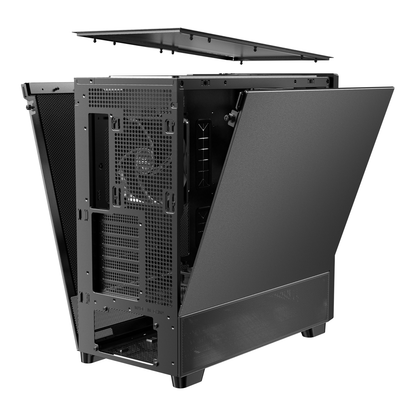 Antec FLUX SE E-ATX | ATX | Micro-ATX | ITX Mid-Tower Gaming Chassis Wood Front Panel- Black