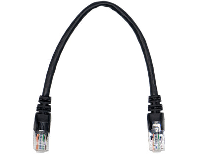 Linkbasic 22cm UTP Cat5e Flylead Black