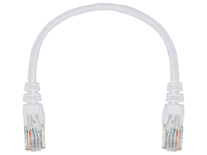 Linkbasic 22cm UTP Cat5e Flylead White