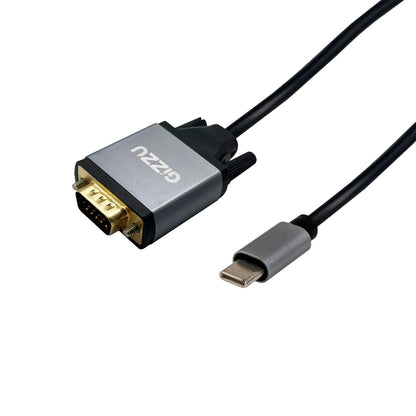 Gizzu Full HD Type-C to VGA Cable (1.8m) - Black