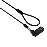GIZZU 2m Slimline Combination Notebook and Ultrabook Cable Lock