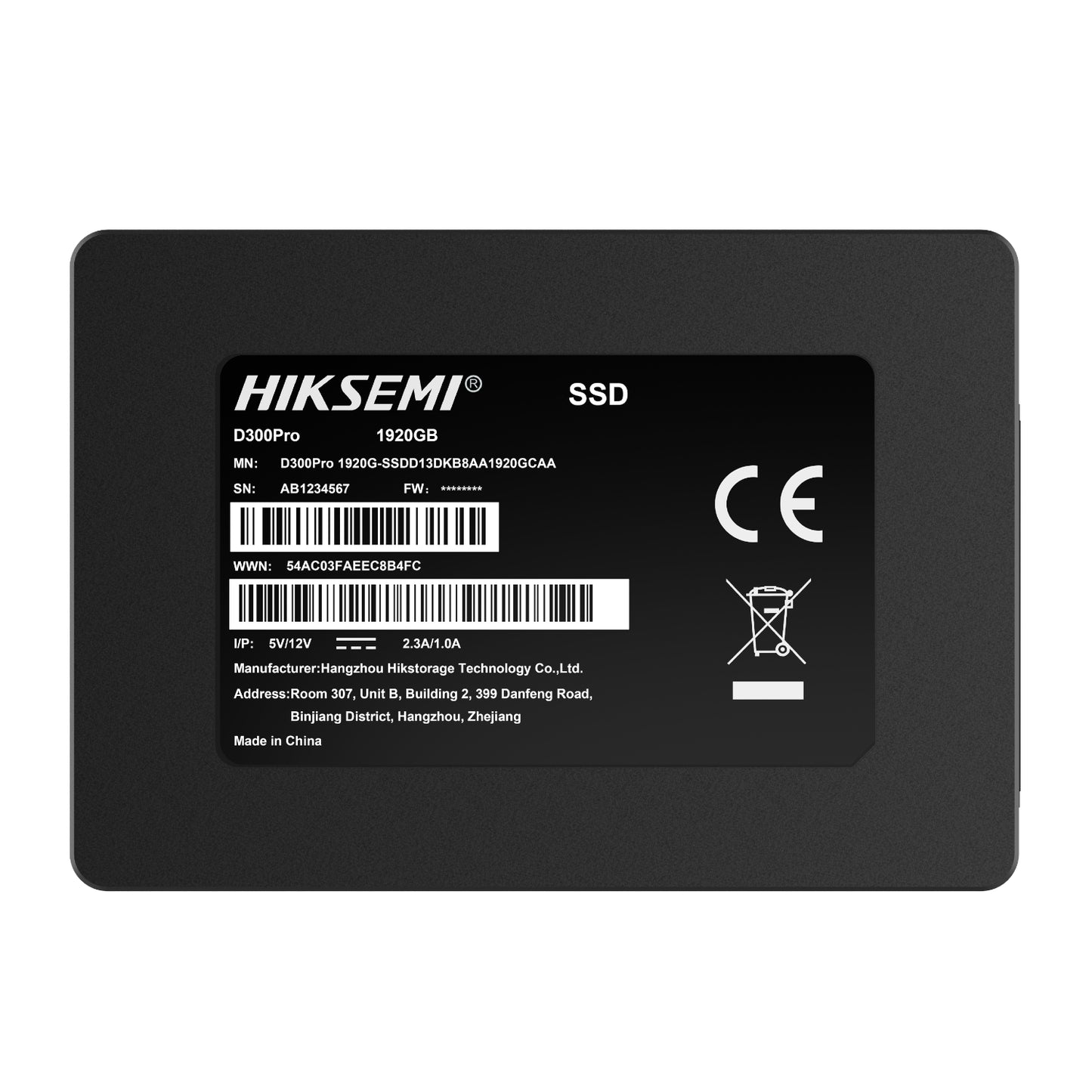 Hiksemi D300 PRO Tantalum Capacitor 1920GB SATA III Enterprise SSD