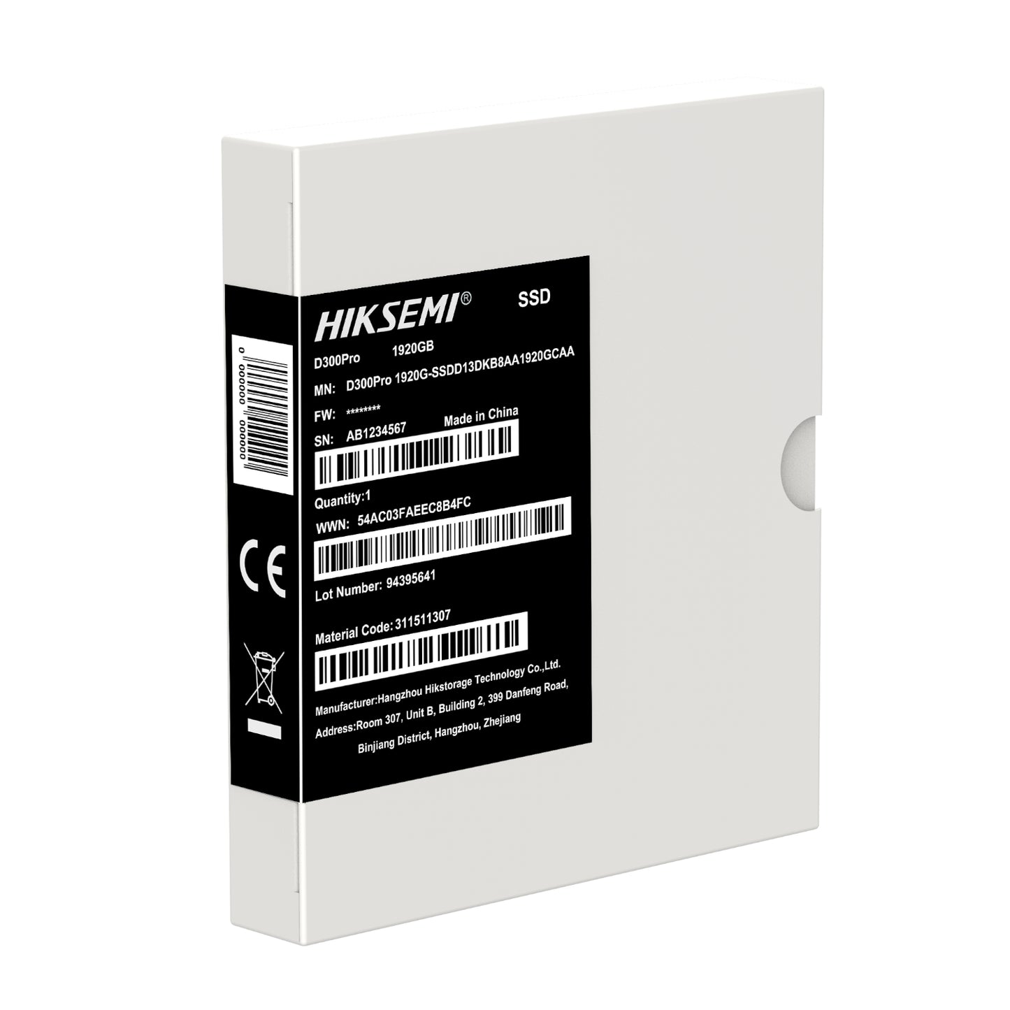 Hiksemi D300 PRO Tantalum Capacitor 1920GB SATA III Enterprise SSD