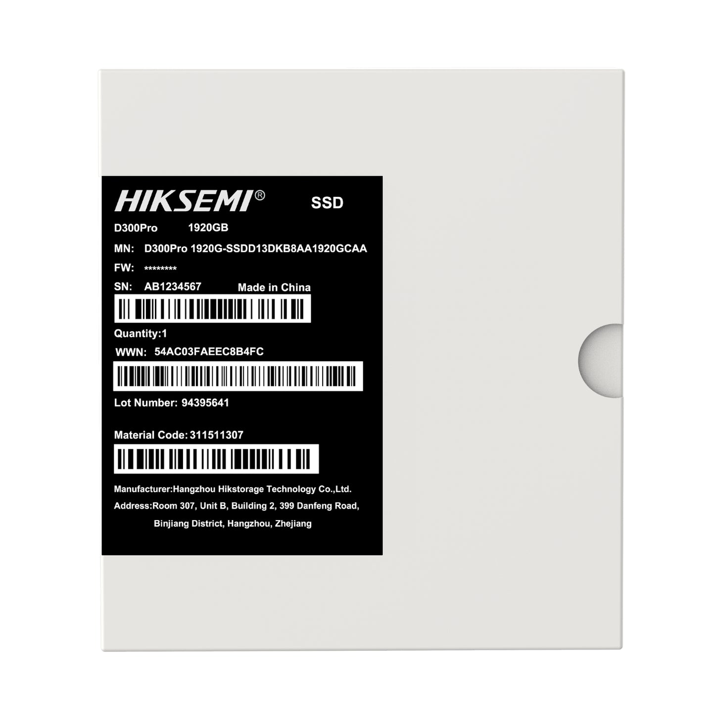 Hiksemi D300 PRO Tantalum Capacitor 1920GB SATA III Enterprise SSD