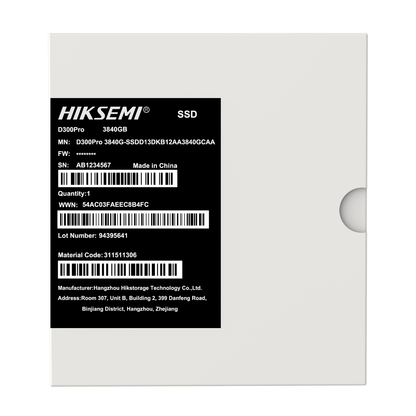 Hiksemi D300 PRO Tantalum Capacitor 3840GB SATA III Enterprise SSD
