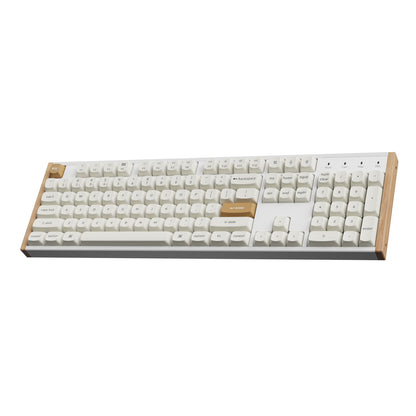 Keychron K10 HE Special Edition Full-size Hot-Swap Gateron Dbl-Rail Nebula Switch RGB Wireless Keyboard - White (Wood + Al)